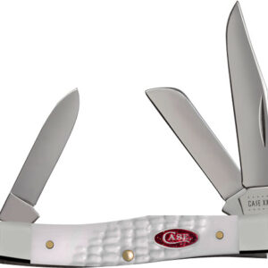 CASE KNIVES WHITE SYNTHETIC - SPARXX STD JIG MEDIUM STOCKMAN