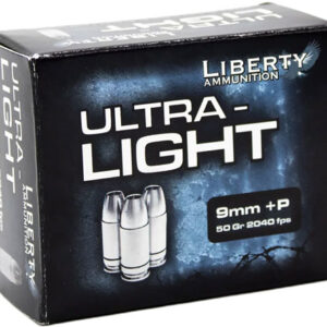 LIBERTY ULTRA LIGHT 9MM +P - 9MM LUGER 50GR HP 20RD 10BX/CS