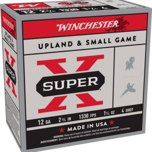 WINCHESTER SUPER-X 12GA 2.75" - 1-1/4OZ #4 1330FPS 25RD 10BX/C