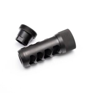 Area 419 Sidewinder Magnum Self Timing Muzzle Brake 338 cal Black Nitride 5/8-24