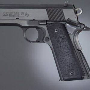 Hogue Colt Government Grips .45 1911 Rubber Panels with Palm Swells - Black