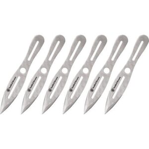 Smith & Wesson 6 8" Throwing Knives 4 1/4" Blade Silver