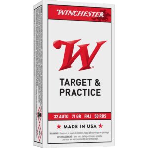 Winchester USA Handgun Ammunition .32 ACP 71 gr FMJ 50/ct