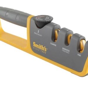 Smith's Adjustable Angle Pull-Thru Knife Sharpener for Straight Edge Knives - Coarse or Fine