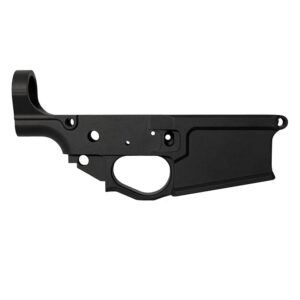 Combat Armory Billet AR-10 Lower Receiver Stripped with Mag Release and Ejector Black